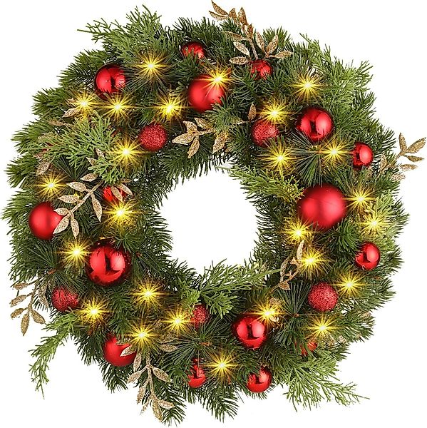 Kunstkranz Weihnachtskranz 40cm, Türkranz Weihnachten mit günstig online kaufen