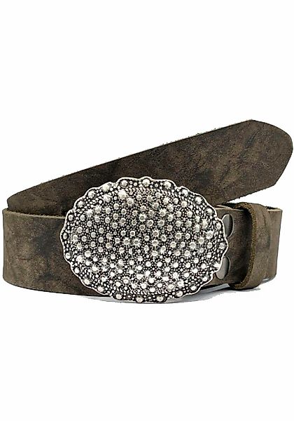 Rettungsring Gürtel Koppelgürtel Vintage-Look, Vollrindleder günstig online kaufen