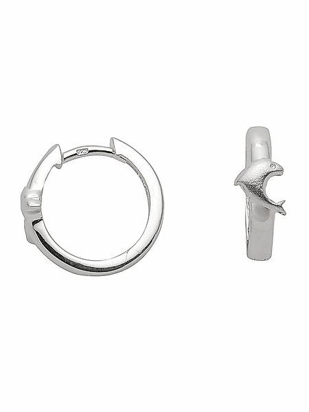 Adelia´s Paar Ohrhänger "1 Paar 925 Silber Ohrringe / Creolen Delphin Ø 14, günstig online kaufen