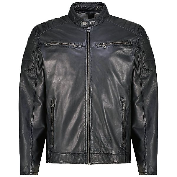 Gipsy Lederjacke im Biker-Stil Farbe schwarz Größe: 4XL günstig online kaufen