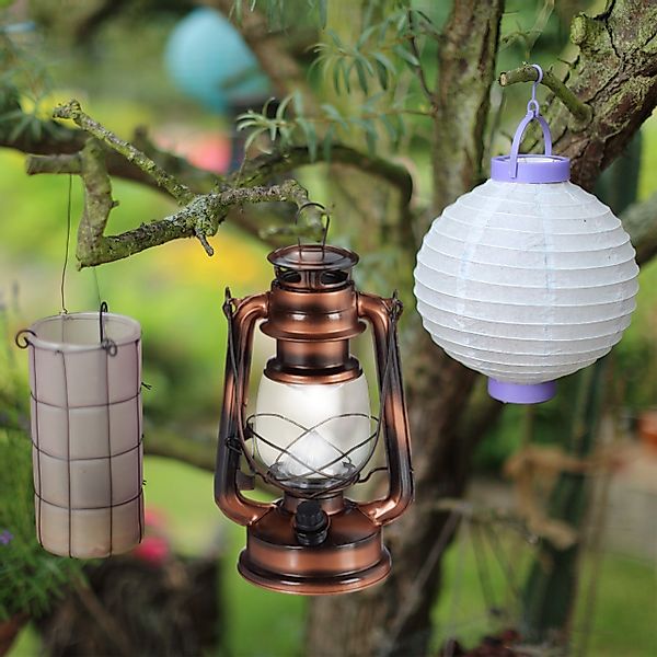 relaxdays LED Laterne 2 x Sturmlaterne günstig online kaufen