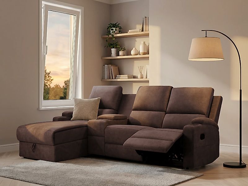 OTTO home Ecksofa "NAPORI Multimediasofa, 3er Kinosessel XXL, L-Form, 3 Bez günstig online kaufen
