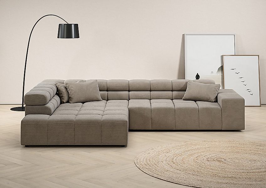 INOSIGN Ecksofa Ancona incl. Kopfteilverstellung, OTTOs Choice, Breite 319c günstig online kaufen