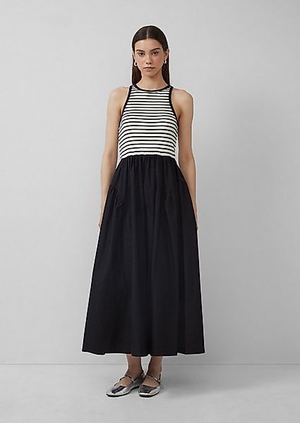 QS Minikleid Tanktop-Kleid im Materialmix Streifen-Detail günstig online kaufen