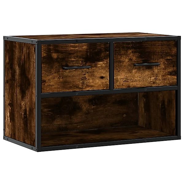 vidaXL TV-Schrank Räuchereiche 60x31x39,5 cm Holzwerkstoff und Metall 84891 günstig online kaufen