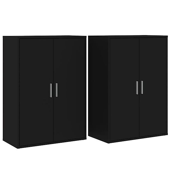 vidaXL Sideboard Sideboards 2 Stk. Schwarz günstig online kaufen
