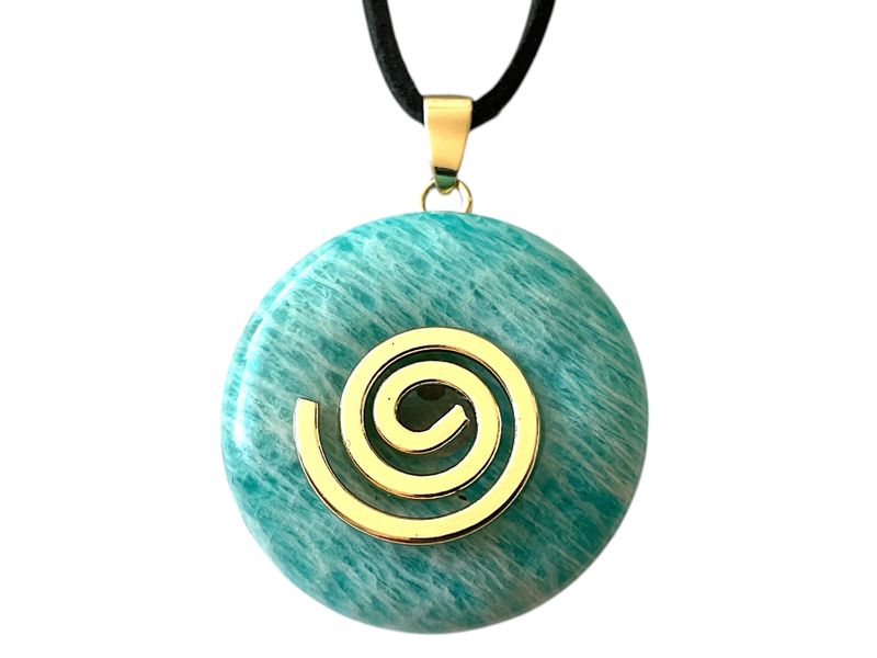 Steinfixx® Lange Kette echter Edelsteindonut 30 günstig online kaufen