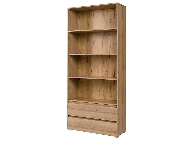 Beautysofa Bücherregal Geräumiges Bücherregal mit Schubladen COSMO, (B:92/H günstig online kaufen