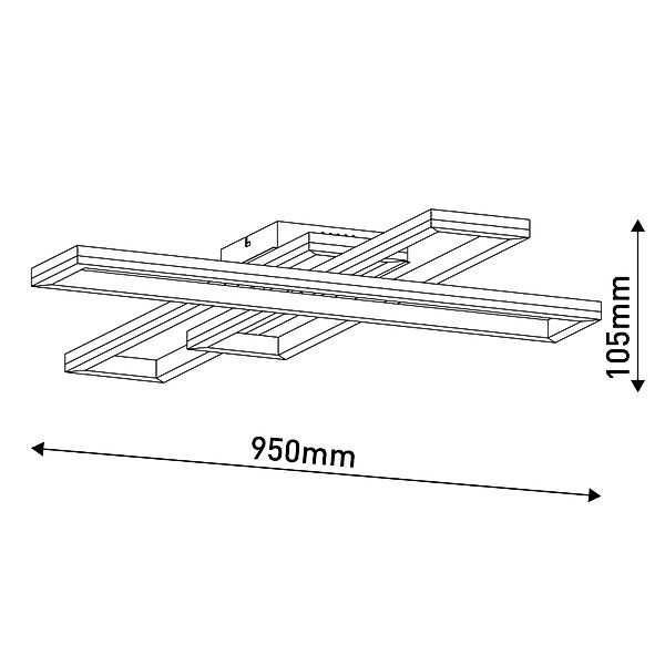 näve LED Deckenleuchte BANTRY, Farbwechsel, Memoryfunktion, Nachtlichtfunkt günstig online kaufen
