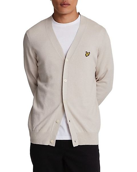 Lyle & Scott Cardigan V-Ausschnitt, Merino-Baumwolle Mix günstig online kaufen