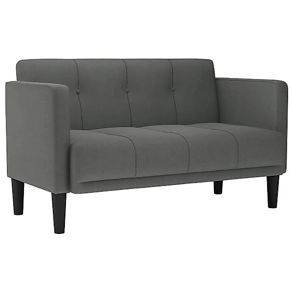 vidaXL Zweisitzer-Sofa Dunkelgrau 111 cm Stoff 4100561 günstig online kaufen