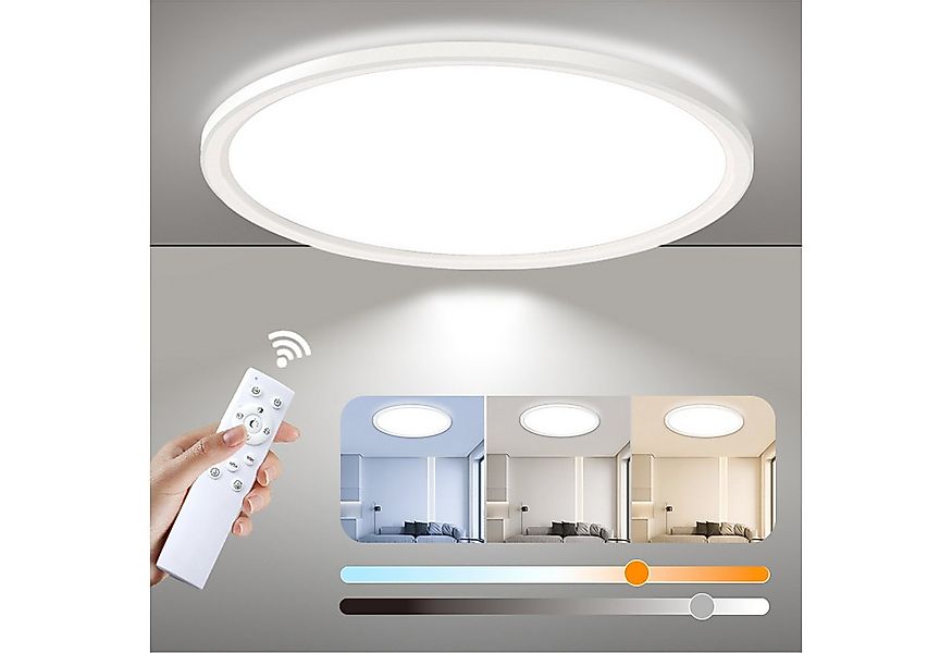 BRAIDOL Deckenleuchten Led Deckenlampe Ultra Dünn Rund Lampen,Wohnzimmer De günstig online kaufen