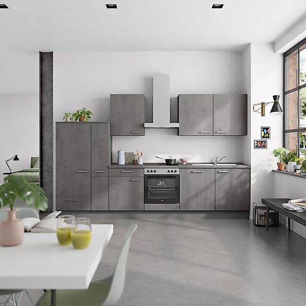 nobilia® Küchenzeile »"Riva I"« vormontiert, Ausrichtung wählbar, Breite 33 günstig online kaufen