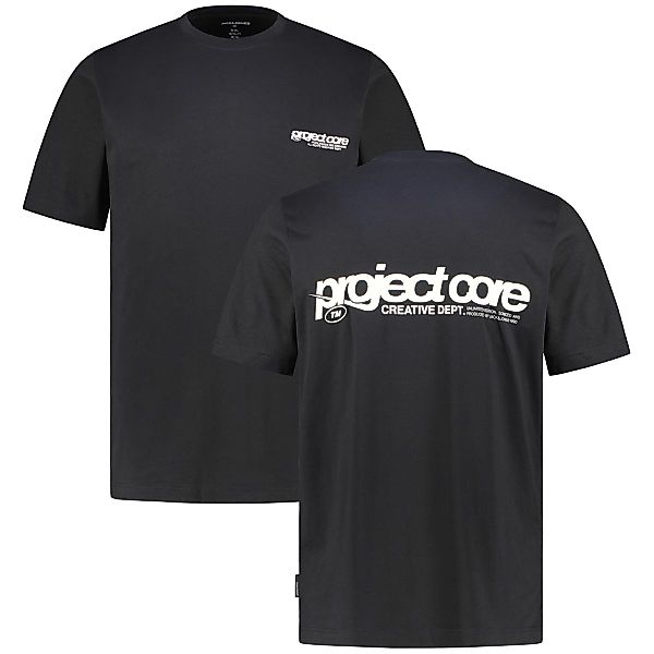 Jack&Jones T-Shirt mit Print auf Vorder-und Rückseite Farbe schwarz Größe: günstig online kaufen