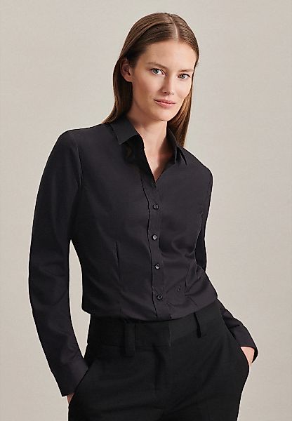 seidensticker Hemdbluse, 1/1 Kragen Uni günstig online kaufen
