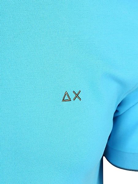 Sun68 Poloshirt Small Stripe Collar Hellblau - Größe L günstig online kaufen