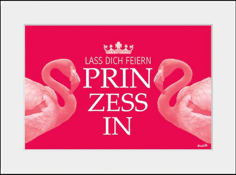 queence Bild »PRINZESSIN« 1 Stk. tlg. HD Premium Poster-Druck inkl. Holzrah günstig online kaufen