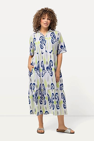 Ulla Popken Midikleid Midikleid Paisleymuster A-Linie günstig online kaufen