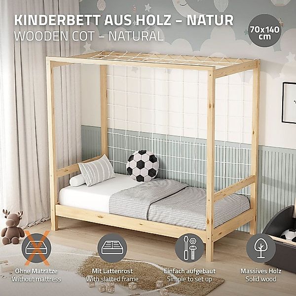 ML-DESIGN Spielbett Fußballtor Einzelbett für Kinder günstig online kaufen