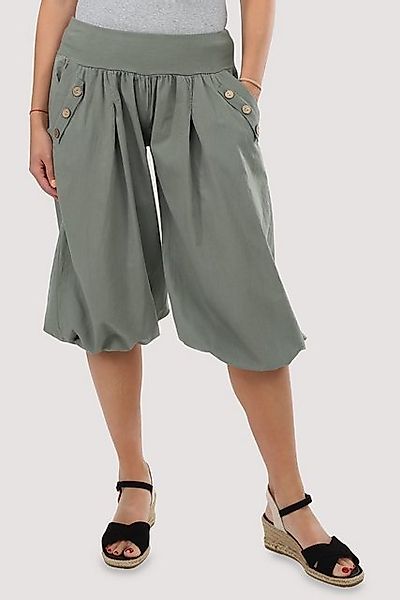 malito more than fashion Haremshose 23286H kurze Sommer Pumphose in Unifarb günstig online kaufen