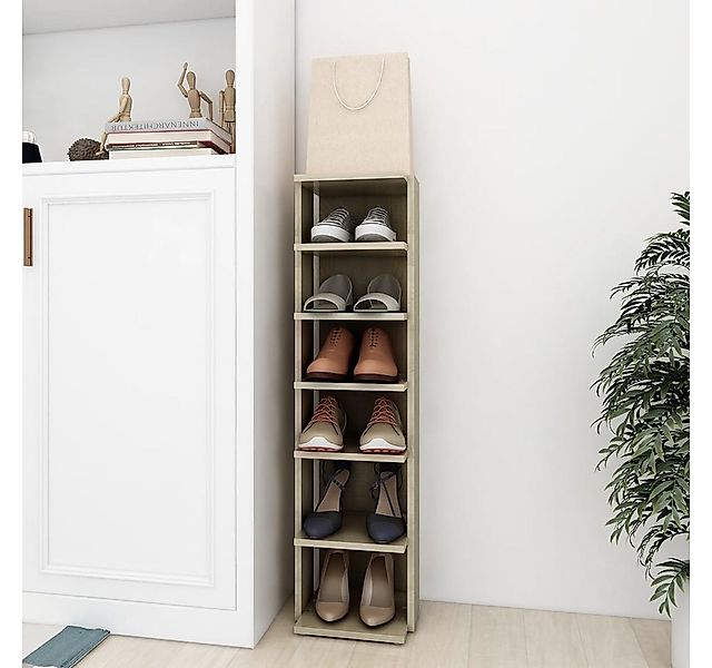 vidaXL Schuhschrank Schuhschrank Sonoma Eiche 25x27x102 cm Spanplatte günstig online kaufen