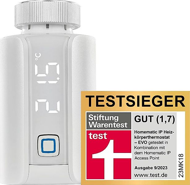 Homematic IP Heizkörperthermostat Evo, M30 x 1,5 (z.B.Oventrop, Danfoss), e günstig online kaufen