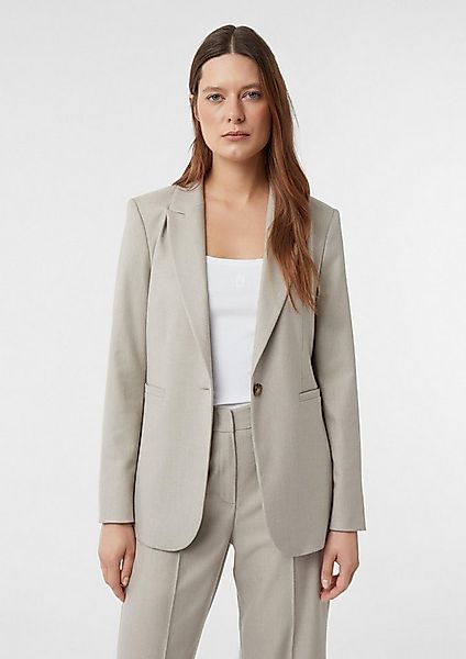 comma Jackenblazer Indoor-Blazer Antaillierter Flanell-Blazer günstig online kaufen