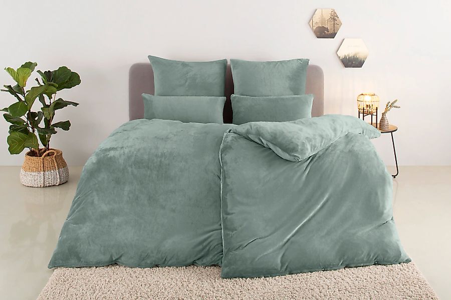 my home Bettwäsche "Desner3" 2 tlg. Bettwäsche mit Reißverschluss, Cashmere günstig online kaufen