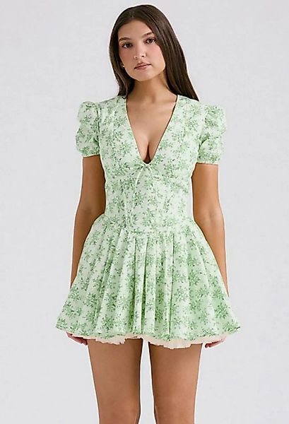 SEGUEN Sommerkleid Süßes Sommer-Sommerkleid mit Puffärmeln (Kurzärmeliges K günstig online kaufen