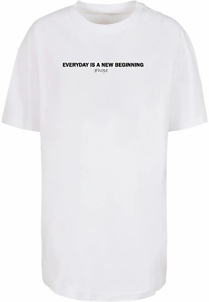 Merchcode T-Shirt "Merchcode Damen Ladies Hope Oversized Boyfriend Tee", (1 günstig online kaufen