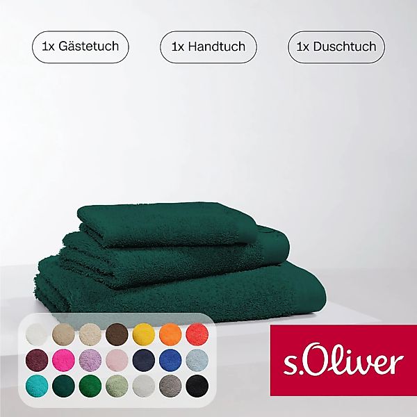 s.Oliver Handtuch Set "s.Oliver, Premium Qualität, 600 gr/m²," Set 3 Stk. W günstig online kaufen