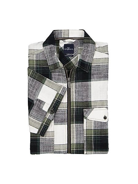 Engbers Kurzarmhemd Herren Kurzarm-Hemd kariert, Khaki günstig online kaufen