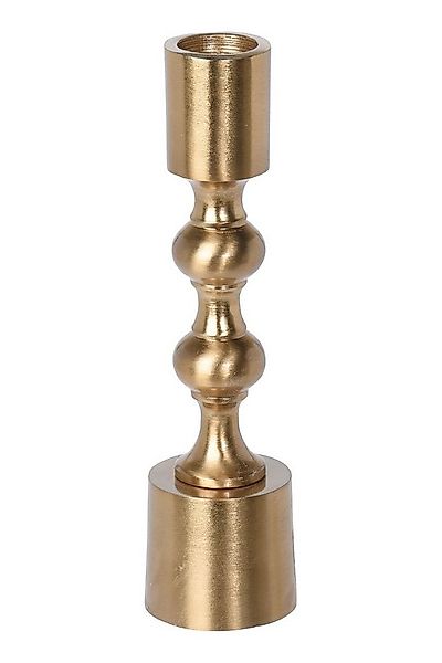 Kerzenständer MARRAS, Goldgelb, Aluminium, Höhe 16 cm günstig online kaufen