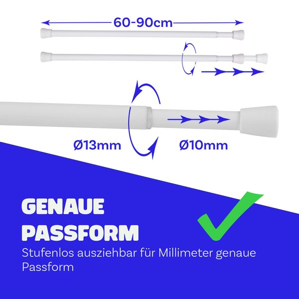 Bestlivings Spannstange Klemmfix, Ø 13 mm, günstig online kaufen