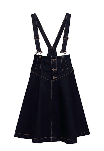 QueenKerosin Jeansrock mit Trägern günstig online kaufen