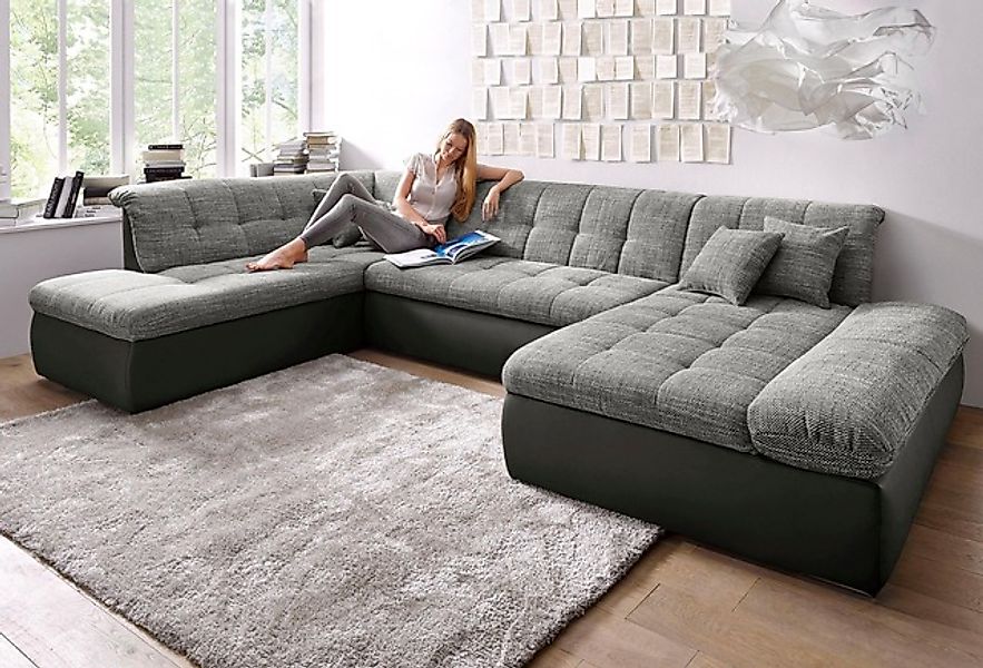 DOMO collection Wohnlandschaft »Moric U-Form auch in Cord«, im XXL-Format, günstig online kaufen