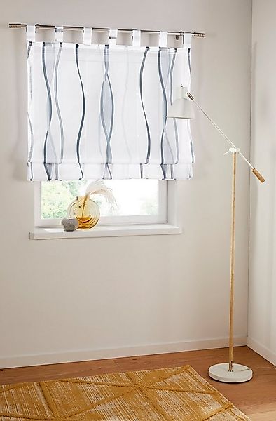 OTTO home Raffrollo Dimona, mit Schlaufen, Transparent, Voile, Polyester günstig online kaufen