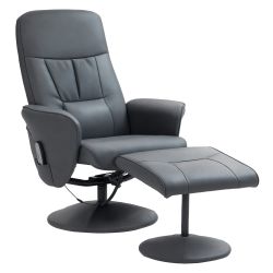 HOMCOM Massagesessel mit Fußhocker, Liegefunktion, 10 günstig online kaufen