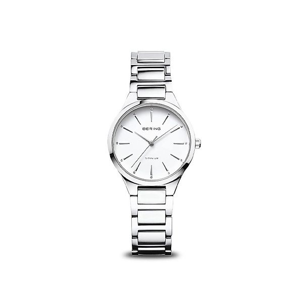 Bering Quarzuhr Bering Titanium silber glänzend günstig online kaufen