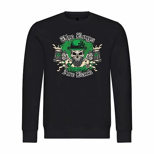 deinshirt Rundhalspullover Herren Pullover The Boys are back Mit Print Moti günstig online kaufen