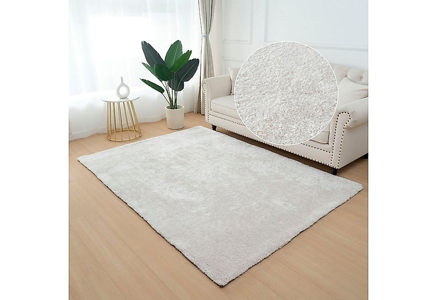 my home Hochflor-Teppich Dana light, besonders weich, Mikrofaser Teppiche, günstig online kaufen