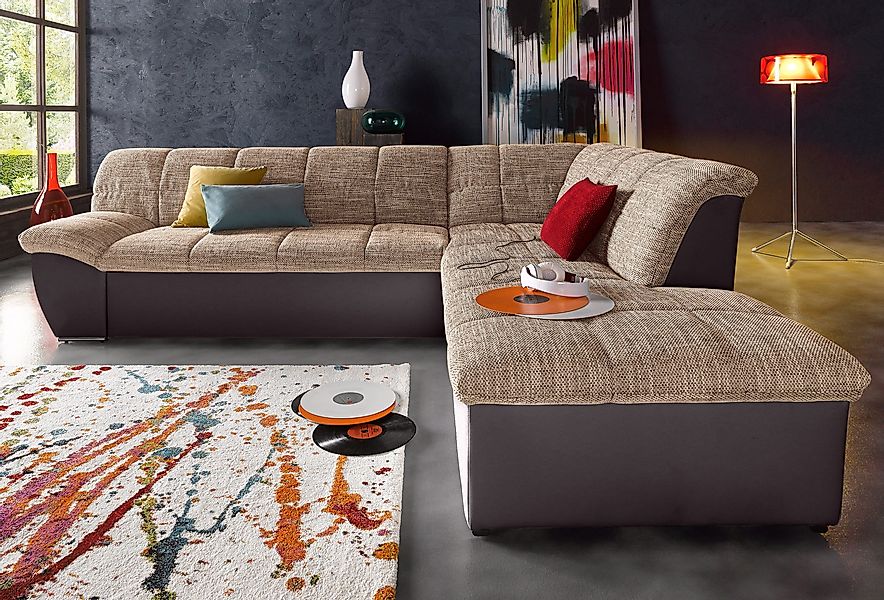 DOMO collection Ecksofa »Splash, aktuelle Sitz- und Rückensteppung, Materia günstig online kaufen