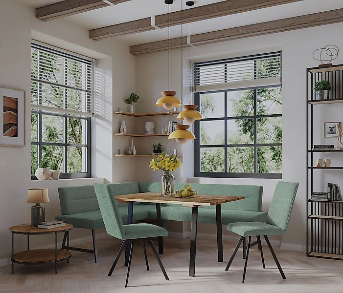 Home affaire Eckbankgruppe »Sava«, (Set, 4 tlg.), Eckbank mit Wellenfederun günstig online kaufen