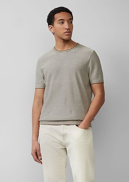 s.Oliver Strickpullover Gestreiftes Strick-T-Shirt aus Leinenmix günstig online kaufen