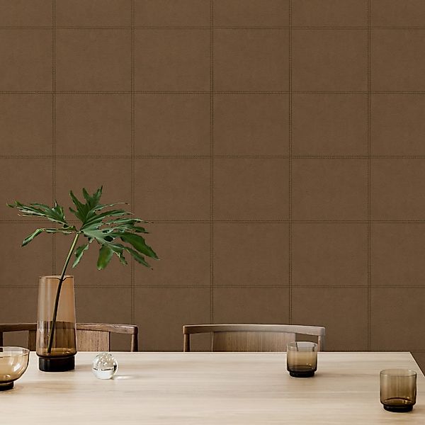 Easy Decor Vliestapete Leder Cognac, texturiert, günstig online kaufen