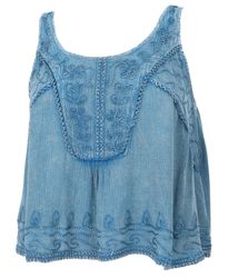 Guru-Shop T-Shirt Besticktes Top Boho chic, günstig online kaufen