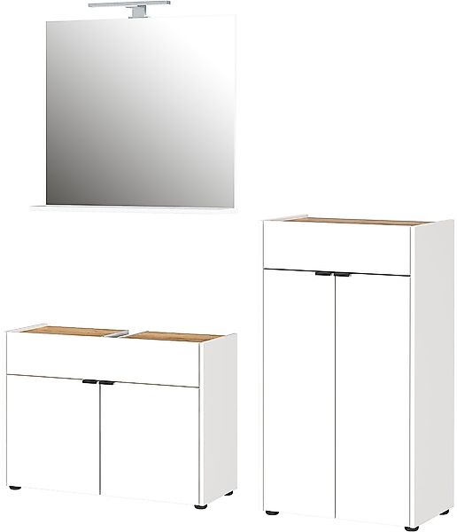 GERMANIA Badmöbel-Set "Ameca", (3 St.), Badezimmer-Set bestehend aus Waschb günstig online kaufen