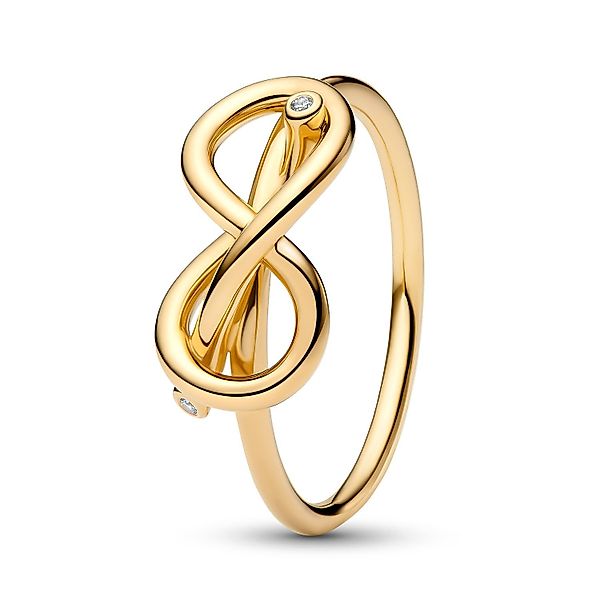 Pandora Fingerring Unendlichkeitsknoten Goldfarben günstig online kaufen