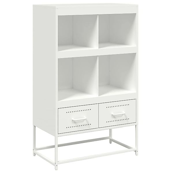vidaXL Highboard Weiß 68x39x111,5 cm Stahl 846607 günstig online kaufen