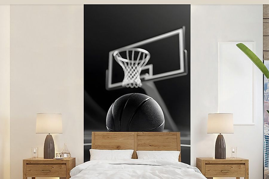MuchoWow Fototapete Basketball - Basketballplatz - günstig online kaufen